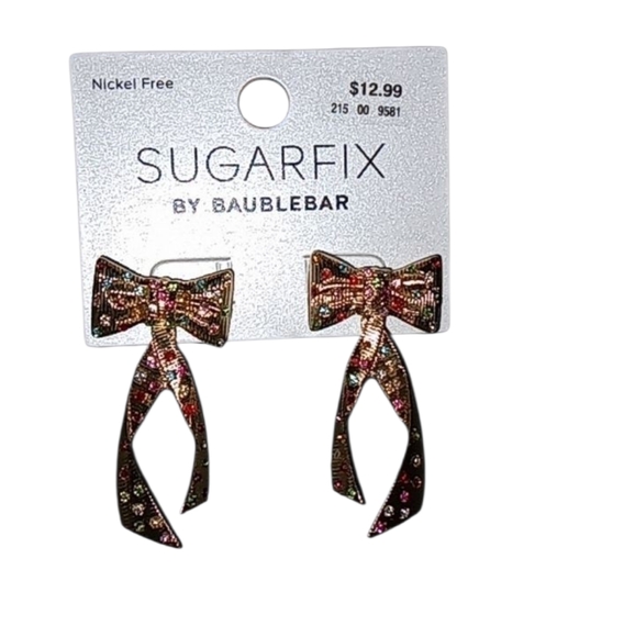 Sugarfix by Baublebar gold bow earrings discontinued - Picture 1 of 4